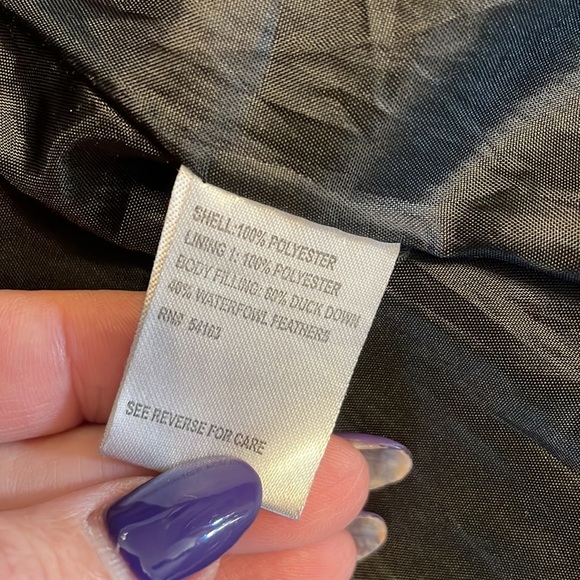 CALVIN KLEIN women’s puffy DUCK DOWN midi COAT hooded 2 way zipper black XS - Picture 13 of 16